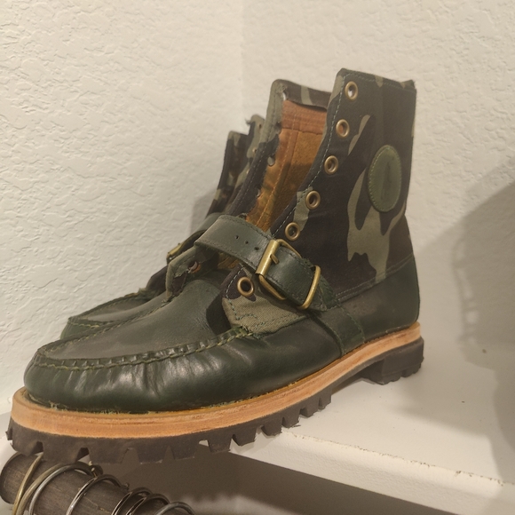 Customized Polo Rangers Boots To Camouflage Green - Picture 12 of 12